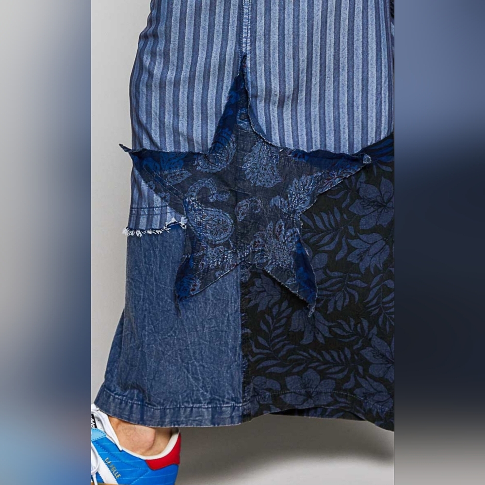 POL Midnight Indigo Patchwork Pants - Picture 7 of 9